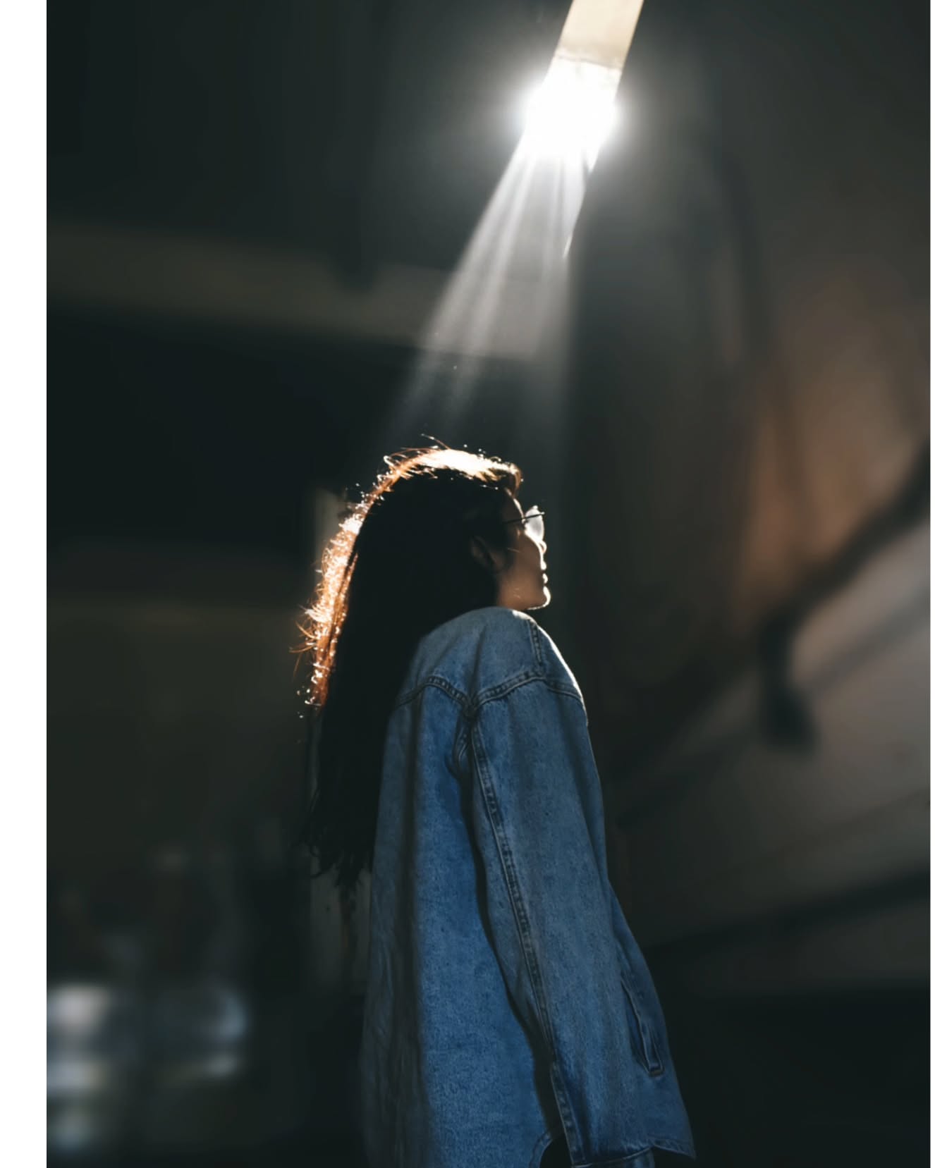 صورة تأثير الضوء على الوجه
